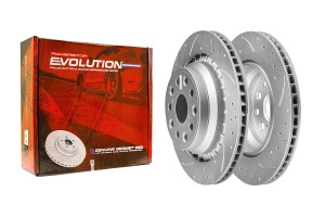 Задний тормозной диск Evolution с перфорацией и насечками, в покрытии GEOMET для Lexus LS 460