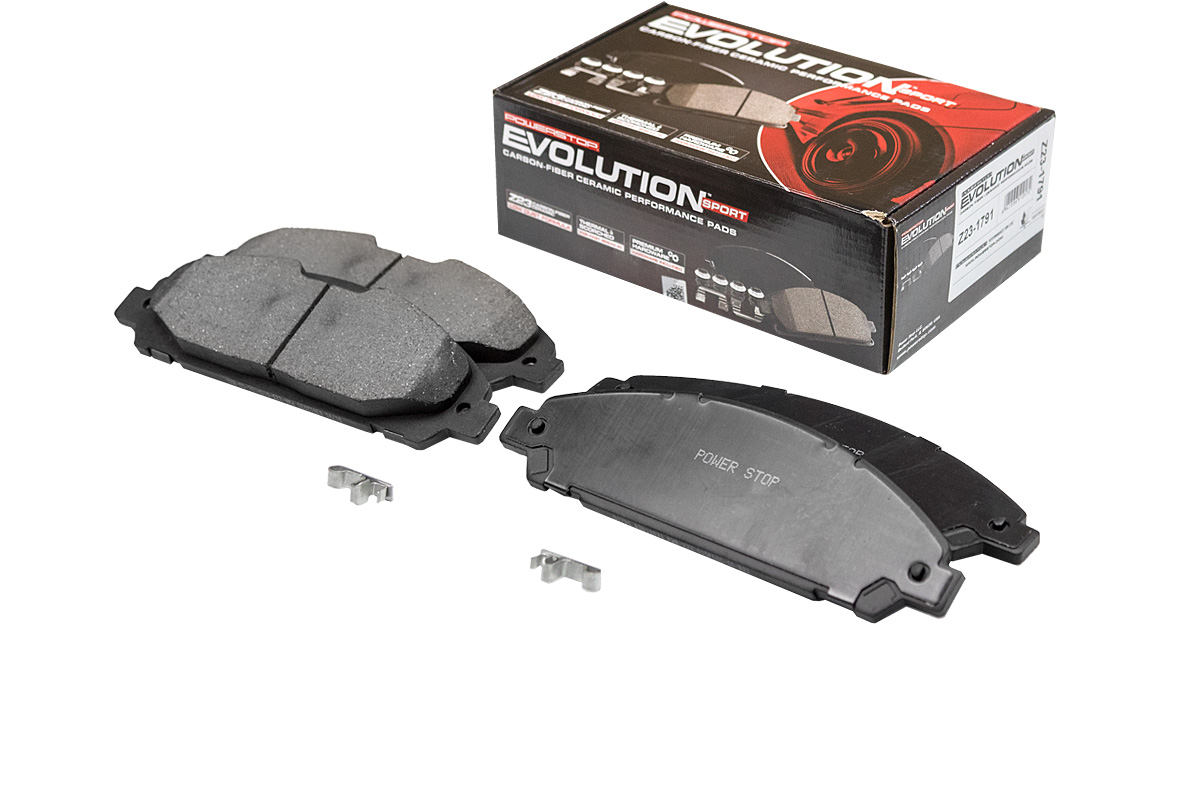 Передние керамические колодки Evolution Sport Z23 для Ford Mustang 2014+