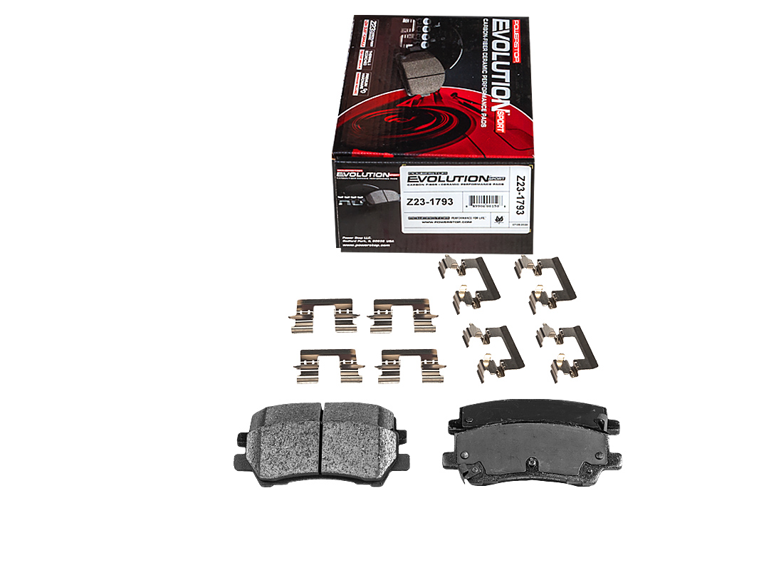 Задние керамические колодки Evolution Sport Z23 для Ford Mustang 2014-2023
