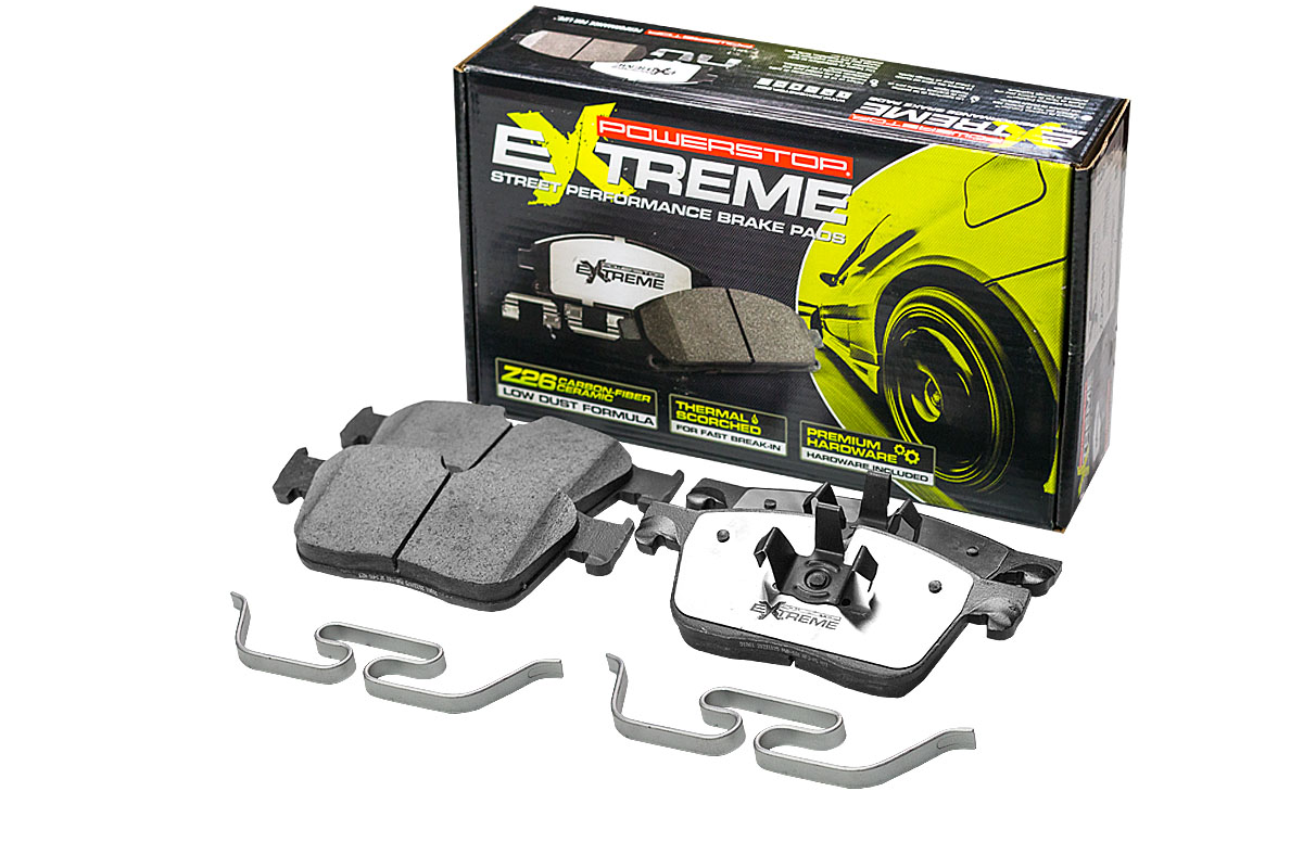 Передние керамические колодки Extreme Street Performance Z26 для Jaguar F-Pace, I-Pace, XE, XF, Range Rover Velar