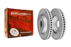 Передний тормозной диск Evolution с перфорацией и насечками, в покрытии GEOMET для Hyundai Tucson, Kia K5, Sportage