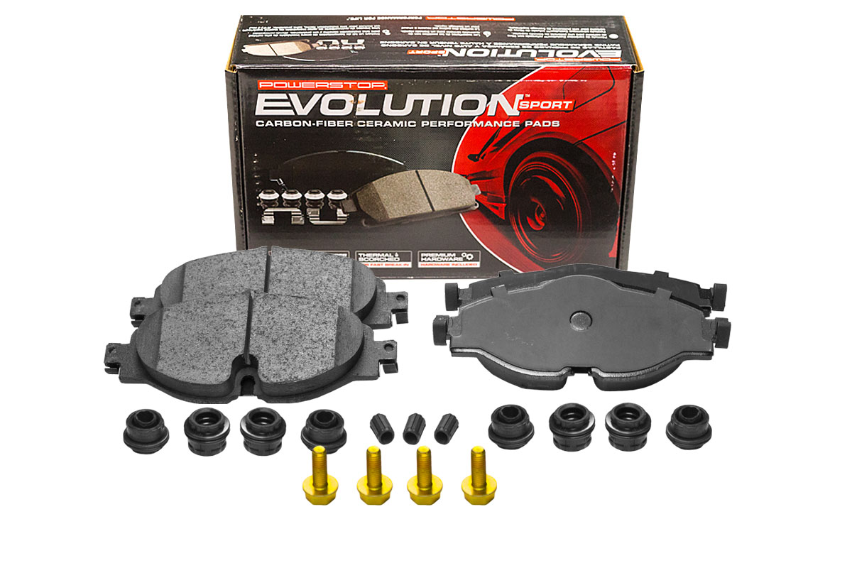Передние керамические колодки Evolution Sport Z23 для Audi A3 (8V), Q3 (F3), TT (8S), Skoda Karoq, Kodiaq, Octavia, Superb, Volkswagen Golf, Passat, Tiguan