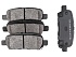 Задние керамические колодки Evolution Sport Z23 для Infiniti EX, FX, JX, M 37, Q50, Q60, Q70, QX50, QX70, Nissan Juke, Maxima, Skyline, Teana