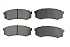 Задние керамические колодки Evolution PLUS Z17 для Lexus GX II, Toyota Fortuner II, Land Cruiser 200, Land Cruiser Prado 150, Mitsubishi Pajero IV, Pajero Sport II