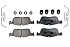 Передние керамические колодки Evolution Sport Z23 для Jaguar E-Pace, Land Rover Discovery Sport, Range Rover Evoque