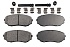 Передние керамические колодки Evolution Sport Z23 для Mazda CX-5 2016+, CX-7, CX-9 2016+, Mitsubishi Pajero Sport 2015+