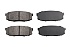 Задние керамические колодки Evolution Sport Z23 для Lexus LX III, Toyota Land Cruiser 200, Sequoia II, Tundra II