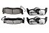Задние керамические колодки Extreme Truck & Tow Z36 для Infiniti QX56, Jeep Grand Cherokee, Nissan Armada, Titan