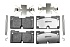 Передние керамические колодки Extreme Truck & Tow Z36 для GMC SIERRA 1500 TK10543