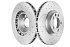 Передний тормозной диск Evolution с перфорацией и насечками в покрытии GEOMET для BMW X5 3.0SD E70