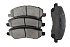 Передние керамические колодки Extreme Street Performance Z26 для Citroen C3 Aircross, C4 Aircross, Dodge Caliber, Jeep Compass, Patriot, Mitsubishi ASX, Eclipse, Lancer, Outlander, Peugeot 4008
