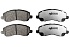 Передние керамические колодки Extreme Street Performance Z26 для Citroen C3 Aircross, C4 Aircross, Dodge Caliber, Jeep Compass, Patriot, Mitsubishi ASX, Eclipse, Lancer, Outlander, Peugeot 4008